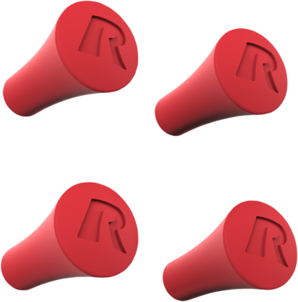RAM MOUNTS Náhradné gumové koncovky pre držiak X-Grip, 4 ks červené