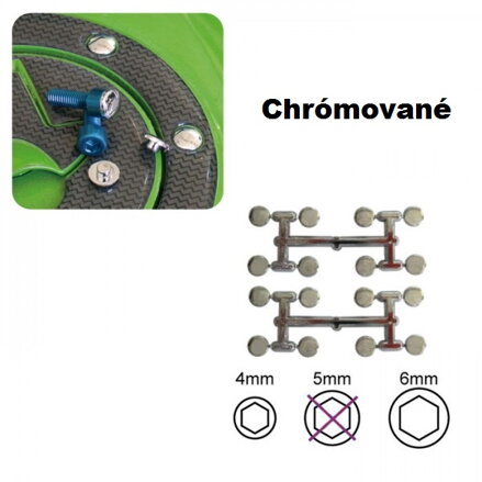 Krytky na imbusové skrutky M5 pochrómované