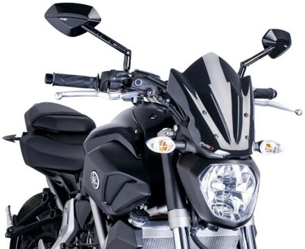 Plexi PUIG New Gen. Sport čierne pre YAMAHA MT-07 (2014 - 2017)