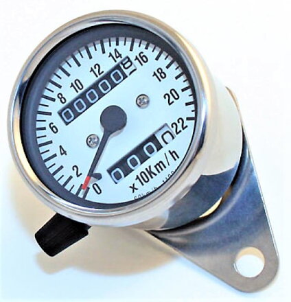 Analógový tachometer chrómovaný K=1,4