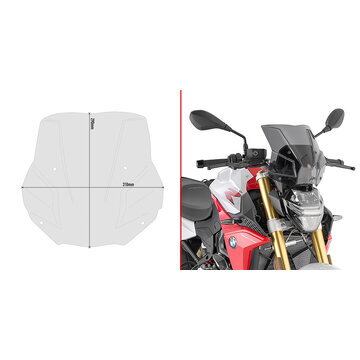 Plexi GIVI pre BMW F900R 20-24 dymové 5139S