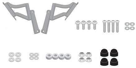 Montážna sada na plexi GIVI 4128S/1176A KAWASAKI Z650 (20-23) / Z900 (20-23) A4128A