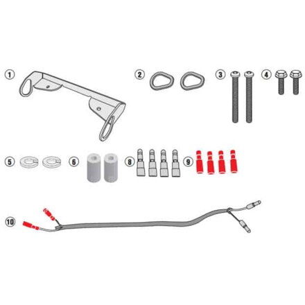 Držiak bočných kufrov GIVI TST2132 pre YAMAHA MT-09 IN2132KIT