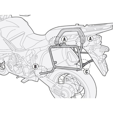 Držiak bočných kufrov GIVI pre Yamaha XT1200Z/ZE Super Ténéré PL2119