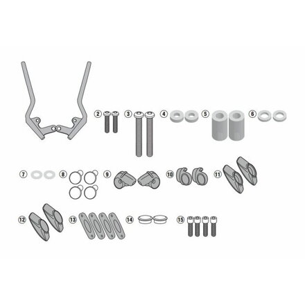 Montážna sada na plexi GIVI 147A pre BMW R1200 R (15-18) A5117A