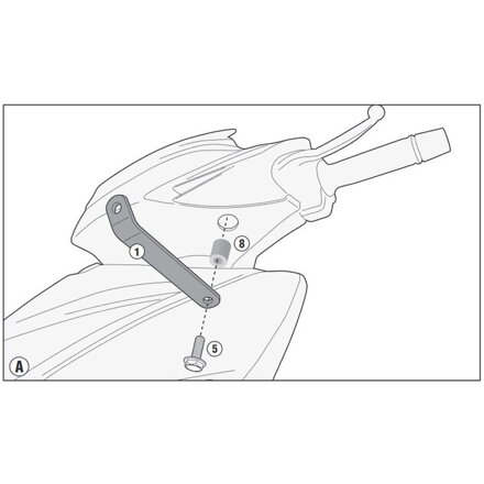 Montážna sada na plexi GIVI 440A/441A pre KYMCO Agility A6106A