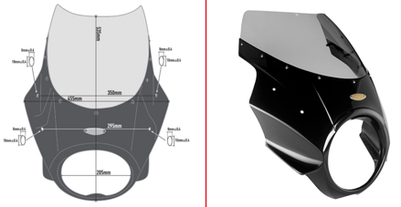 Plexi GIVI A800N pre BMW R1200 NINE T, MOTO GUZZI V7