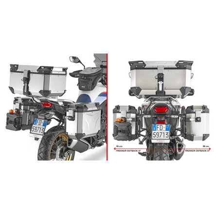 Držiak bočných kufrov GIVI MONOKEY pre HONDA XL 750 TRANSALP (23) PLO1201CAM