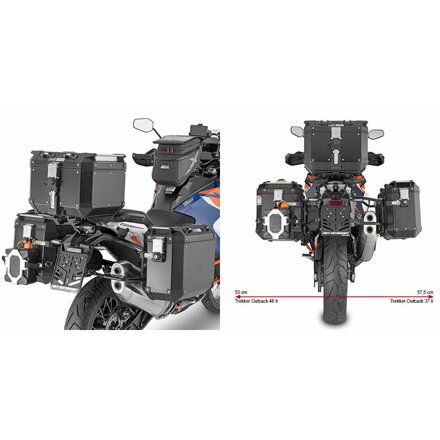 Držiak bočných kufrov GIVI pre KTM 1290 SUPER ADVENTURE R/S (21-23) PLO7713CAM