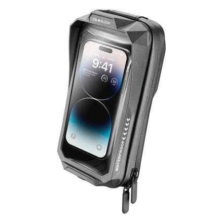 INTEPRHONE Quiklox Waterproof  univerzálne vodeodolné puzdro na mobilné telefóny s úchytom QUIKLOX na riadidlá, max. 7"