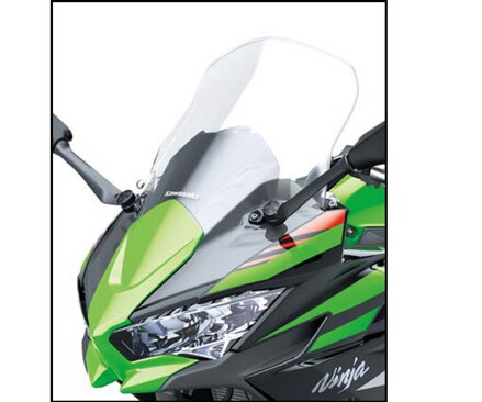 Plexi KAWASAKI zvýšené pre Ninja 650 číre