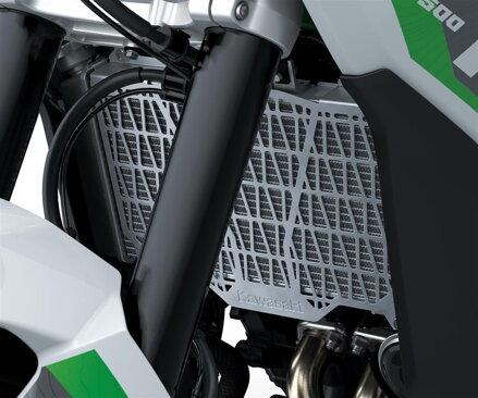 Kryt chladiča KAWASAKI pre KLE 500, SE, nerezový