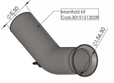 Medzizvod LEO VINCE pre HUSQVARNA 401 VITPILEN ABS  3015121202R