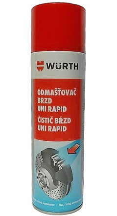 WURTH Čistič bŕzd UNI Rapid 500ml