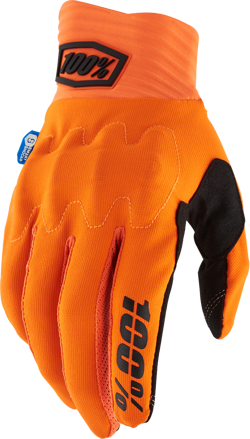 Rukavice 100 PERCENT Cognito Smart Shock Fluo oranžové