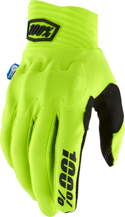 Rukavice 100 PERCENT Cognito Smart Shock Fluo žlté