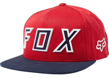 FOX Šiltovka Posessed Snapback kardinálska červená