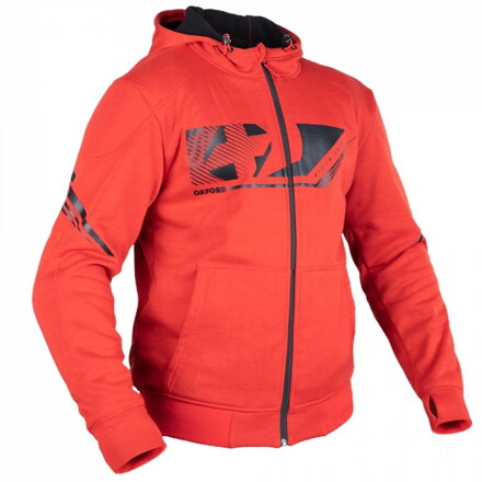 Kevlarová mikina OXFORD Super Hoodie 2.0 MS Sports červená