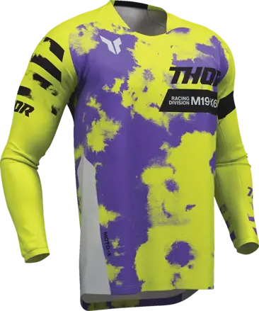 Dres THOR Launchmode Bleach sivo žltý fluo