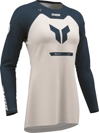 Dres THOR Ridemode Menace tmavomodro krémový dámsky