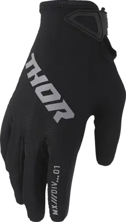 Rukavice THOR Ridemode Static čierne detské