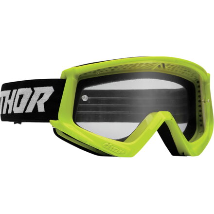 Okuliare THOR Combat Racer čierno žlté fluo 