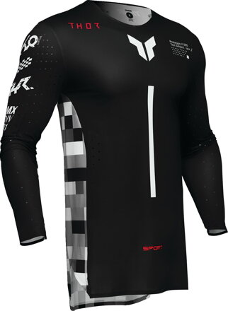 Dres THOR Sport Riot čierno červený  