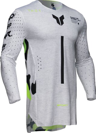 Dres THOR Sport Riot bielo žltý fluo 