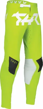 Nohavice THOR Sport Riot bielo žlté fluo 