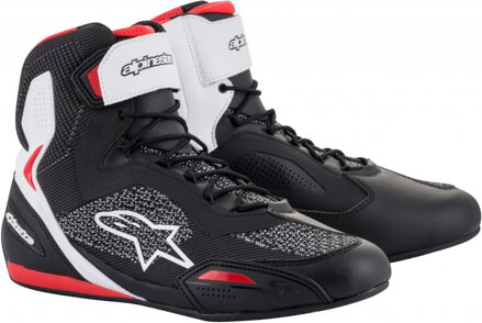 Topánky ALPINESTARS FASTER 3 Rideknit čierno bielo červené