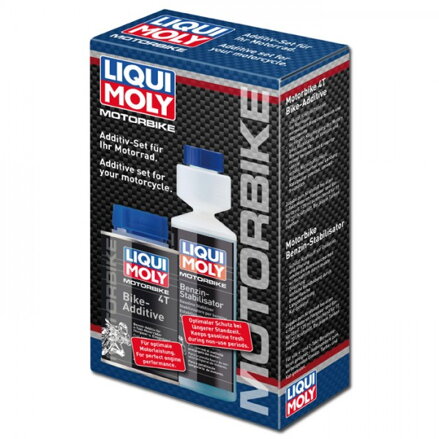 LIQUI MOLY Motorbike Performance Set, 4T Aditívum 125 ml + Stabilizátor do benzínu 250 ml