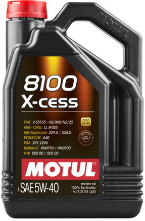 MOTUL 8100 X-CESS 5W40 4L