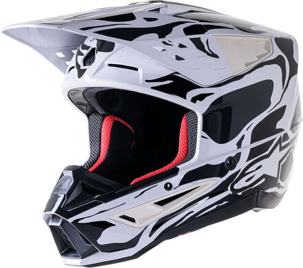 Prilba ALPINESTARS S-M5 Mineral sivá lesklá  