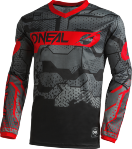 Dres ONEAL Element CAMO čierno červený detský 
