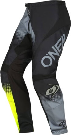 Nohavice ONEAL Element Racewear čierno sivo žlté 