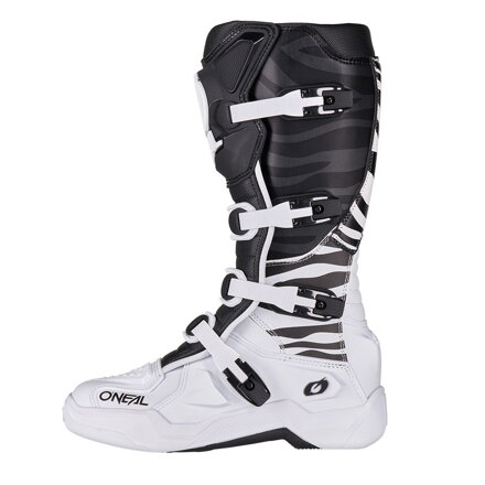 Čižmy ONEAL 3SRS MX Zebra čierno biele