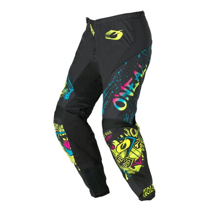 Nohavice ONEAL Element Rancid čierno žlté fluo detské