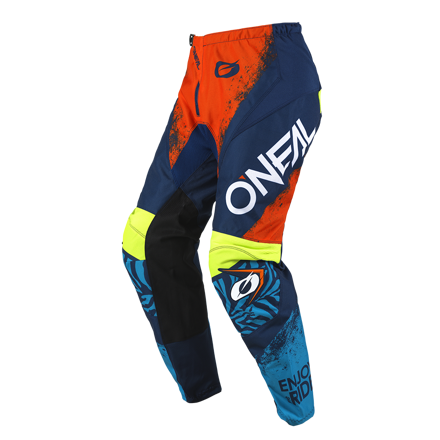 Nohavice ONEAL Element Shocker modro oranžové detské 