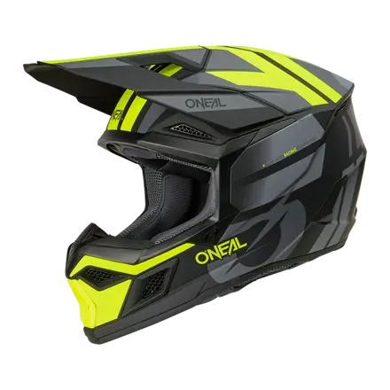 Prilba ONEAL 3SRS Ride čierno sivo žltá lesklá