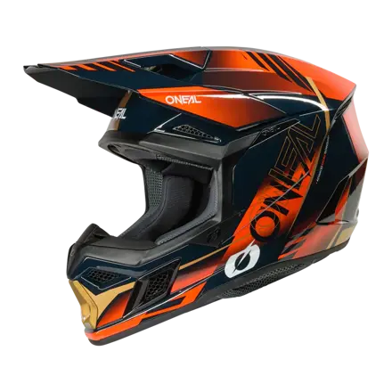 Prilba ONEAL 3SRS Haze modro oranžovo zlatá lesklá
