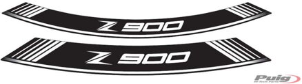 PUIG pásiky na kolesá KAWASAKI Z900 biele