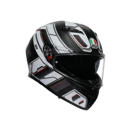 Prilba AGV K3 Rivia čierno biela matná