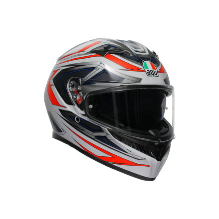 Prilba AGV K3 Space bielo červená fluo matná