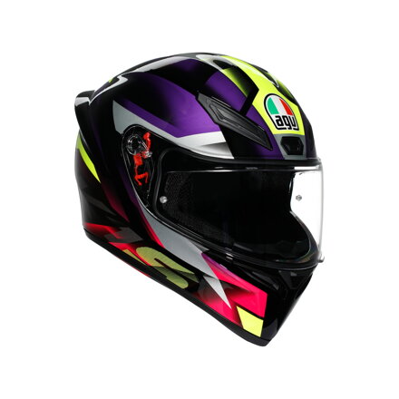 Prilba AGV K1 S Fastlap čierno fialovo ružová