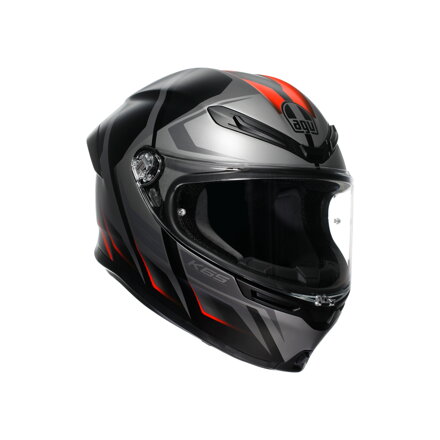 Prilba AGV K6 S Karve čierno sivo červená matná