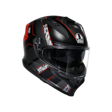 Prilba AGV K7 Kyber čierno červená