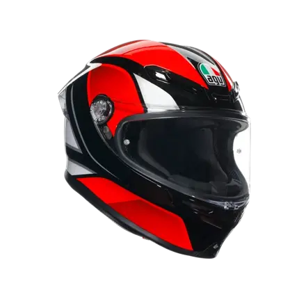 Prilba AGV K6 S Hyphen čierno červeno biela