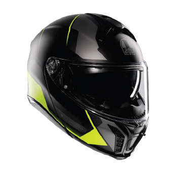 Prilba AGV Tourmodular Perception čierno žltá fluo matná