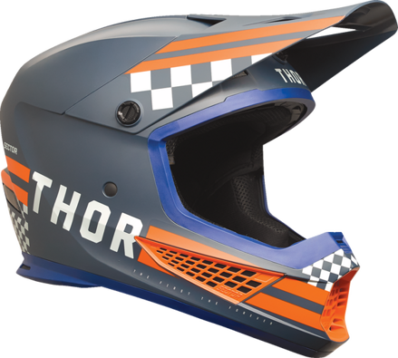 Prilba THOR Sector 2 Combat tmavomodro oranžová matná 