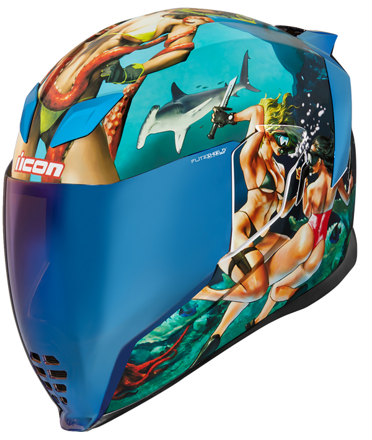 Prilba ICON Airflite Pleasuredome 4 modrá 